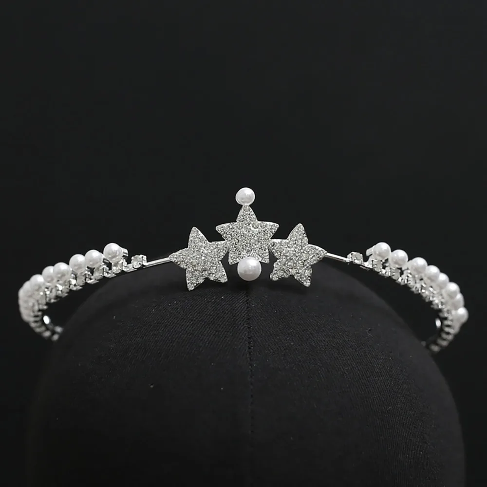 Crystal Rhinestone Wedding Bride Crown Simple Design Alloy Material Princess Crown Vintage Style Hair Jewelry Prom Event