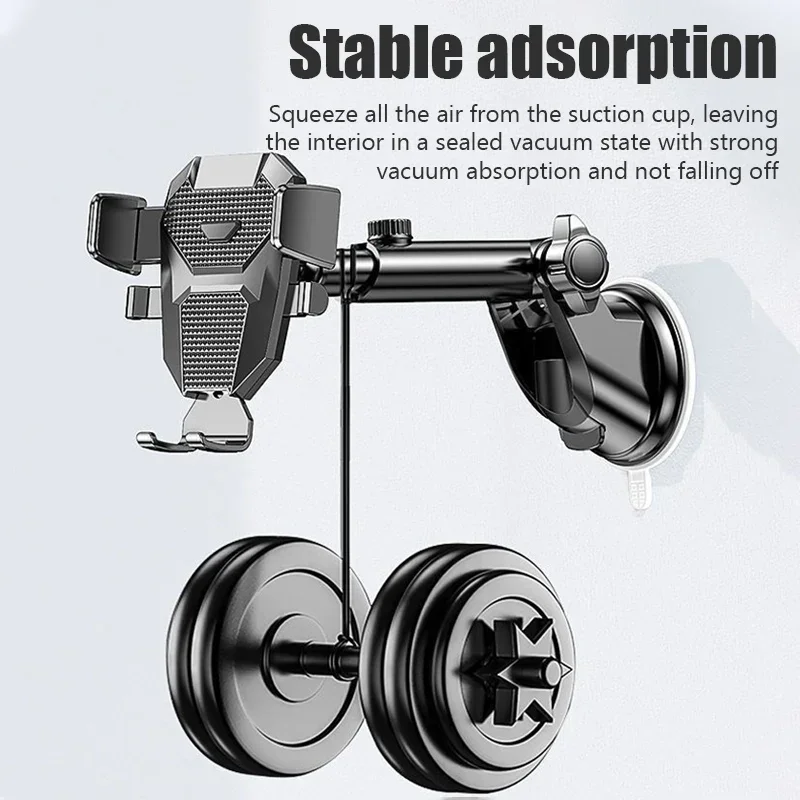 Car Phone Mount Long Arm Suction Cup Sucker Car Phone Holder Stand Mobile Cell Support For iPhone Huawei Xiaomi Redmi Samsung