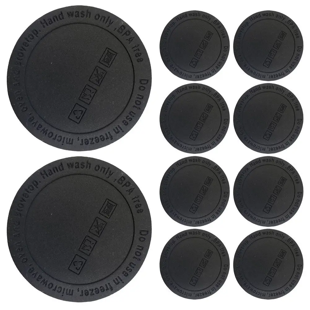 10Pcs Silicone Bottoms for Tumbler Anti-Slip Protective Bottle Pads Heat Resistant Cup Bottom Mat for Home Living Room Hotel