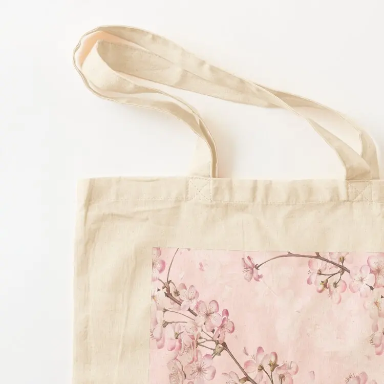 Sakura Cherry Blossom Tote Bag tote bags aesthetic Eco bag Women's shopping bag reusable shopping bags