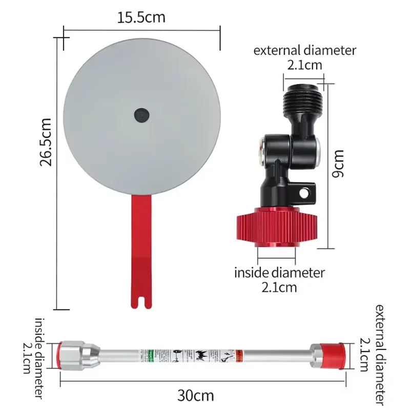 Universal 7/8 "ferramenta guia de pulverização pulverizador mal ventilado pistola de pintura ponta acessório ferramentas para wagner titan pulverizador mal ventilado