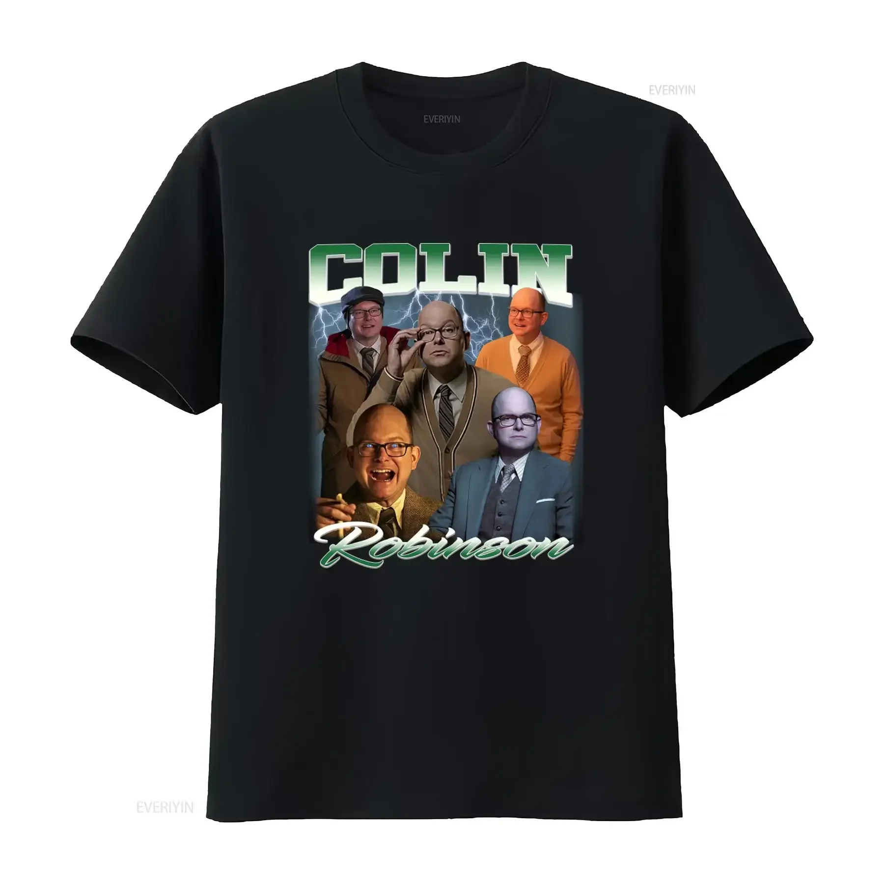 Colin Robinson Vintage Style 90s Design T Shirt What We Do In The Shadows Inspired Print vintage Washed homme Stretched