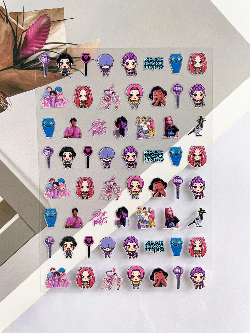 البسيطة الكرتون أنيمي Kpop الصيادين شيطان ساجا بنين الأمتعة العلامات ملصقات مسمار الفن مقاوم للماء Diy بها بنفسك Loptop سكيت الغيتار ملصقات