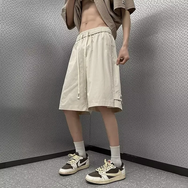 Y2k Summer Streetwear Multi-Pocket Men Cargo Shorts Fashion Overalls Shorts Baggy Straight Casual Short Pants High Quality Short