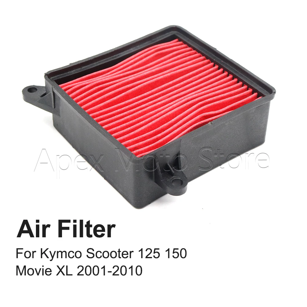 

Motorcycle Accessories Air Filter Intake Cleaner For Kymco Scooter 125 150 Movie XL 2001 2002 2003 2004 2005 2006 2007 2008-2010