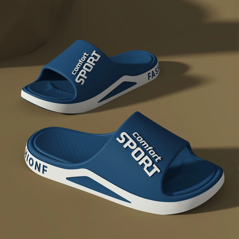 Fashion Men's Sandals Summer EVA Comfortable Anti-Slip Soft Soles House Slippers for Indoor Outdoor Wear Breathable Shower Slide, image 13