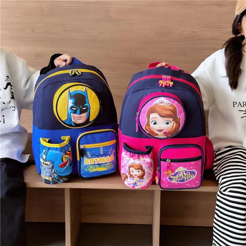 Disney Large Capacity Schoolbag para crianças, Cartoon Cartoon Backpack, Kindergarten Boys and Girls, Small Class, New