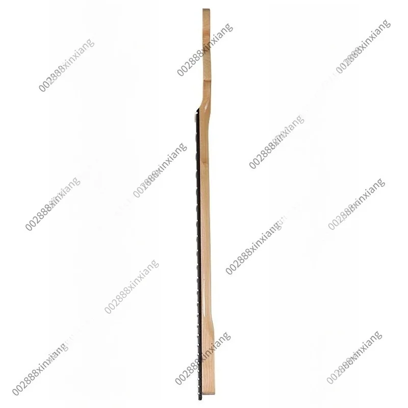 6 String 22 Fret All Maple Electric Guitar Neck, Big Headstock Gloss Finish ST Style Guitar Neck for DIY Replacement