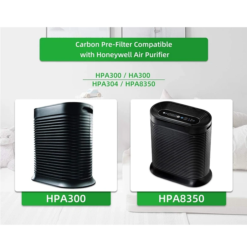ร้อน 4 เปิดใช้งานคาร์บอนตัวกรองล่วงหน้าสําหรับเครื่องฟอกอากาศ Honeywell HPA 300/ Pre-Filter A/ HRF-AP1, 4PCS