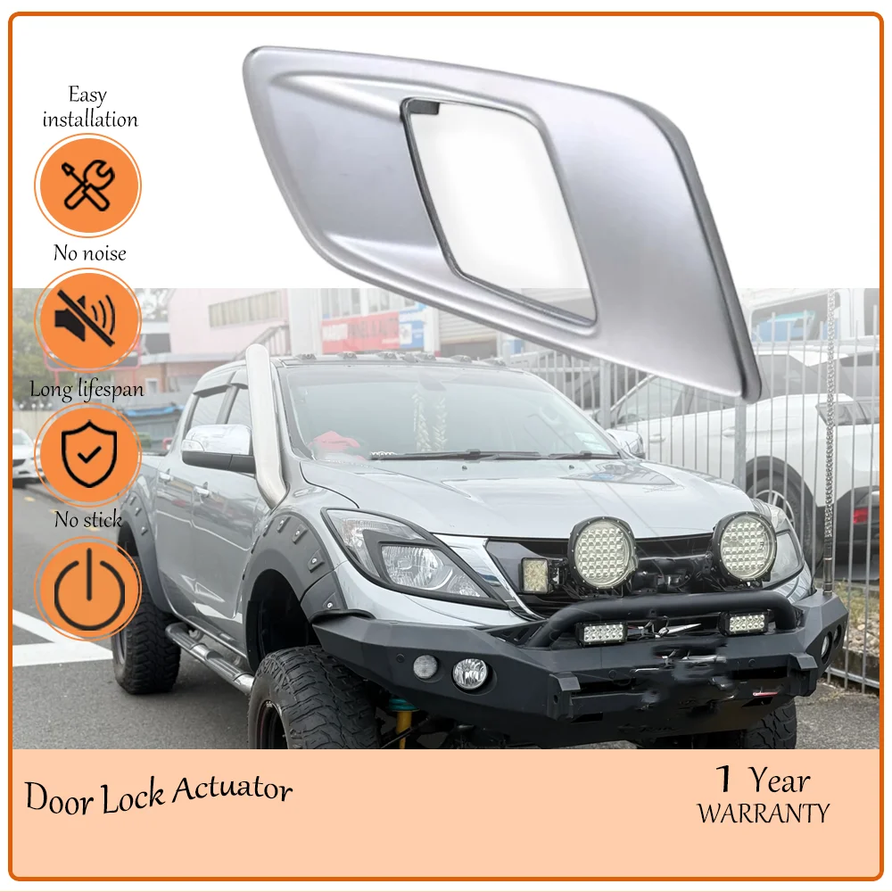 

Left Chrome Matte Interior Door Handle Compatible With Mazda BT50 2012-2019 Inside Inner Door Handle Replacement OE AB3921970AB
