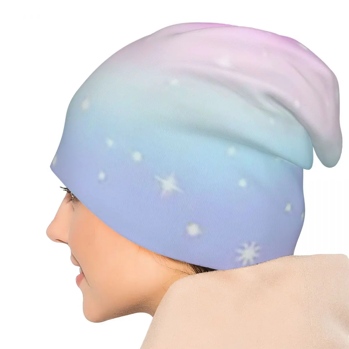 Kawaii Rainbow Magic Skullies шапки шапки теплая осенне-зимняя уличная шапка вязаная шапка для мужчин женщин взрослых