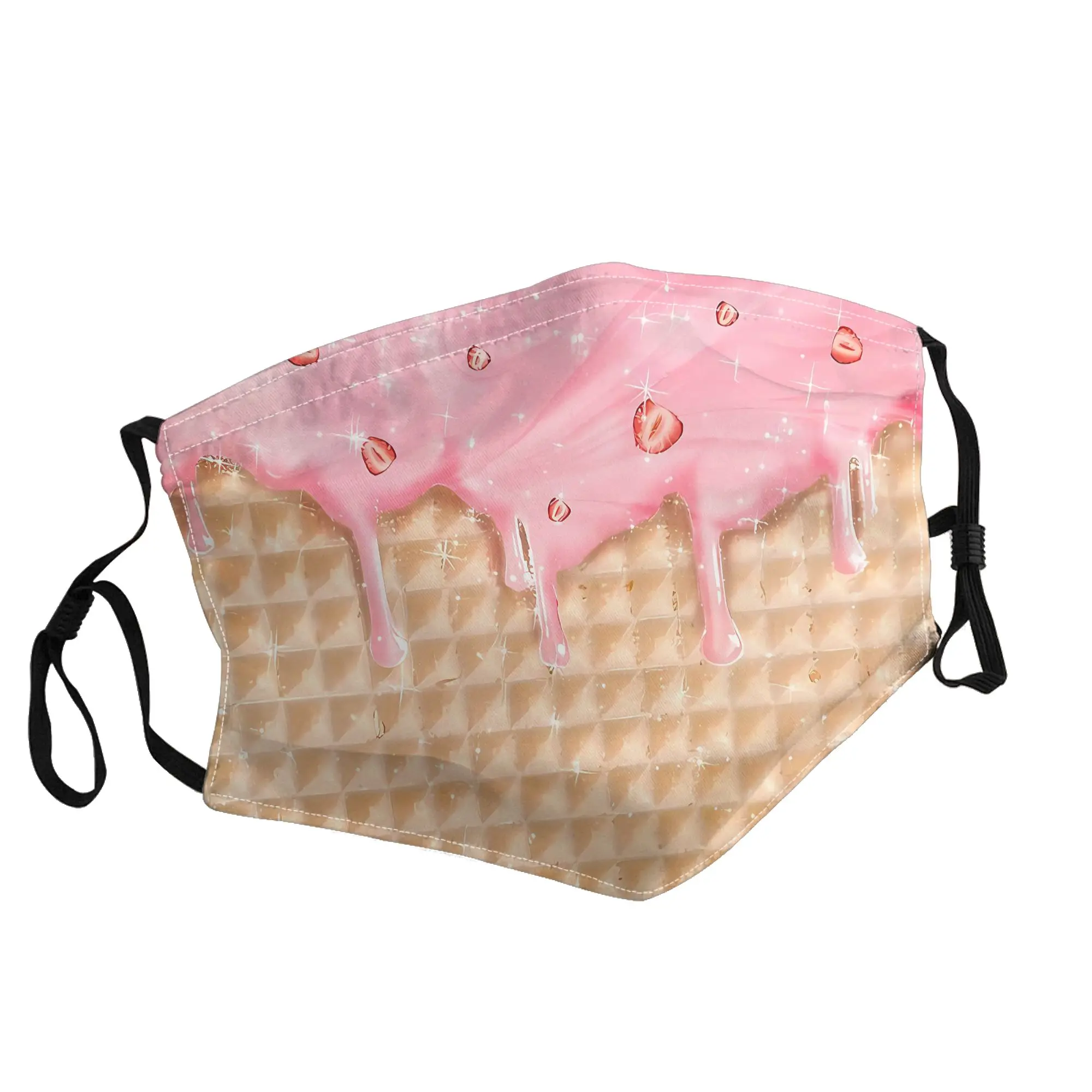 

Melting Ice Cream Mask Unisex Outdoor Fashion Printed