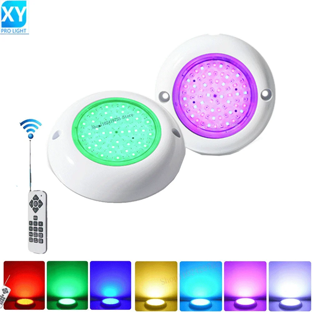 

12 Вт RGB светодиодный светильник для бассейна IP68 водонепроницаемый AC/DC12V открытый пульт дистанционного управления подводная лампа пруд светодиодный прожектор Piscina Luz