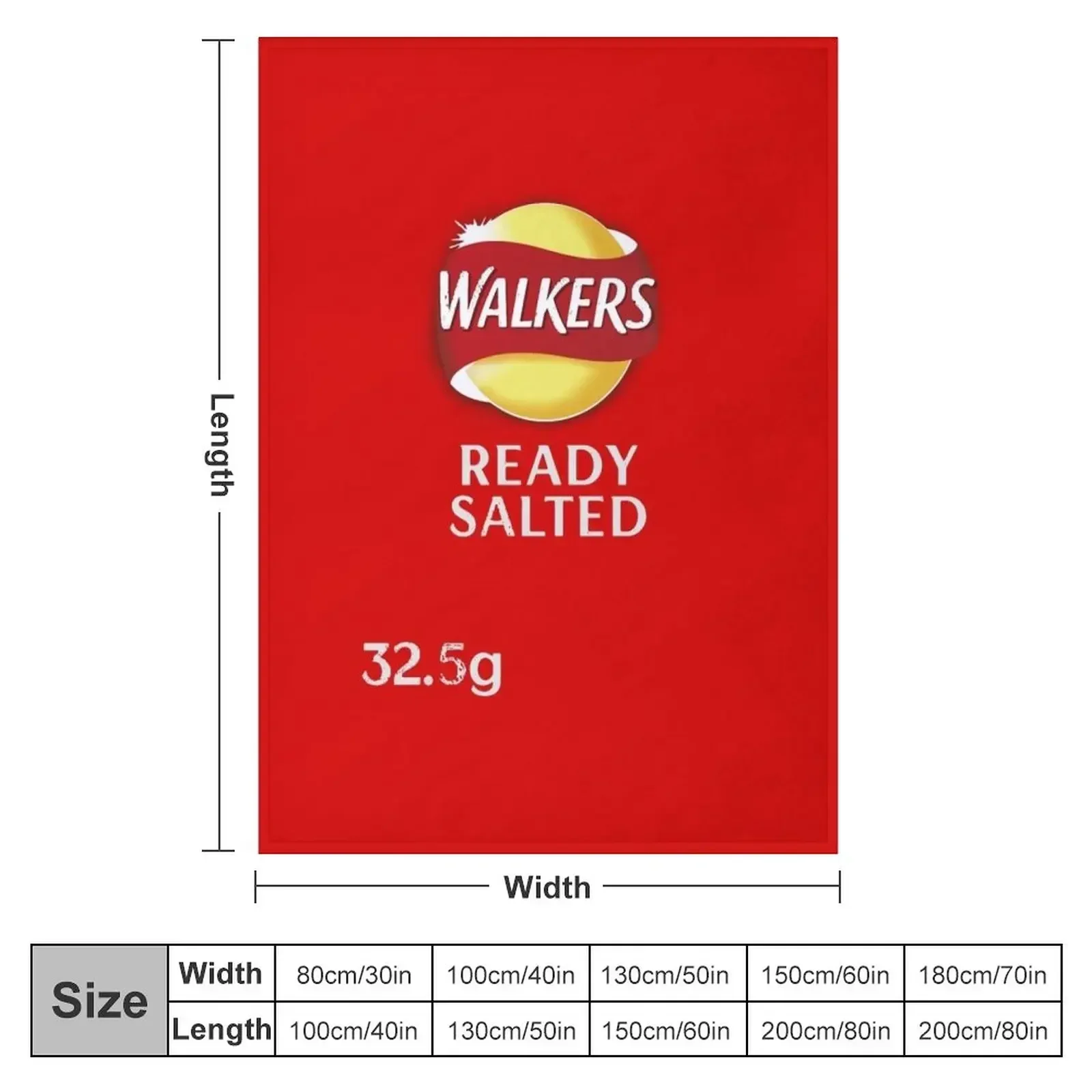 Walkers Ready Salted Crisps design Throw Blanket For Decorative Sofa Blankets For Baby Heavy manga Blankets