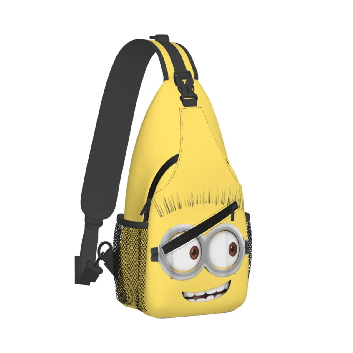 

Despicable Me Minions Tom Big Smile Small Sling Bags Chest Crossbody Shoulder Sling Backpack Sports Daypacks Printed Bookbag