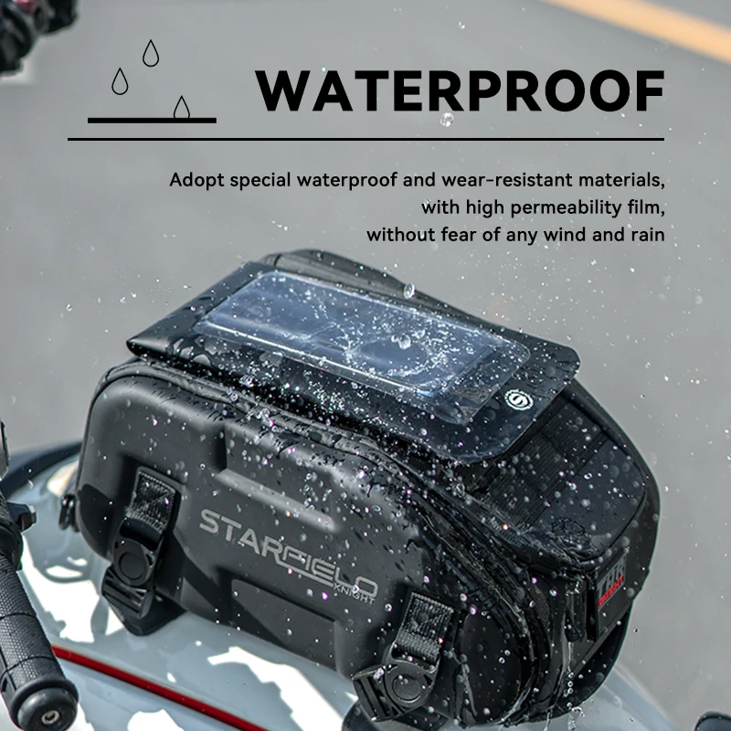 SFK Motorcycle Waterproof Mobile Phone Bag Motorbike Cycling Riding Easy Touch Control High Definition Map Bag Navigation Bag