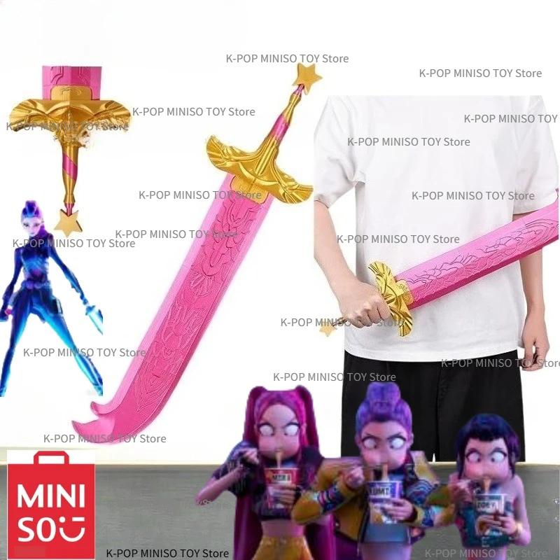 

Demones Witch Hunter Rumi Sword Cosplay Weaponss Roleplay Props for Girl Group Idol Halloween Carnival Costume Accessories Xmas