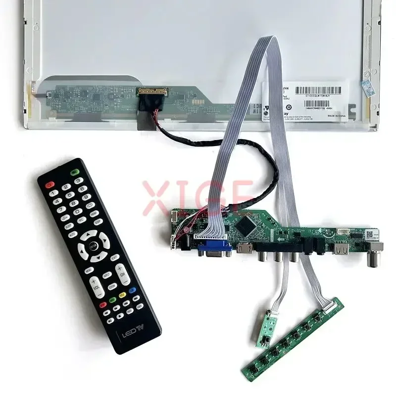 Imagem -05 - Placa do Motorista do Controlador para o Portátil Jogo de Faça Você Mesmo Tevê da Matriz Lvds Analógico 40pin Usb Avoirdupois Vga Hdmi 101 1024x600 B101aw03 v0 B101aw06 v1