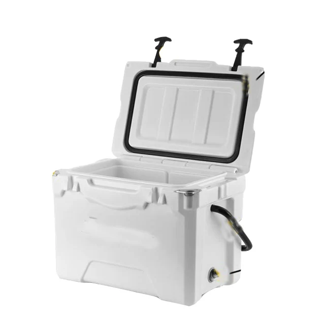 Custom Picnic Ice Portable Insulation Fish Cooler Box With Aluminium Handle Bar