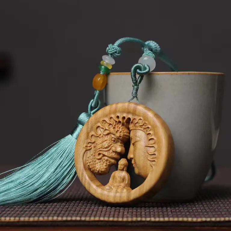 Cz green sandalwood carved 