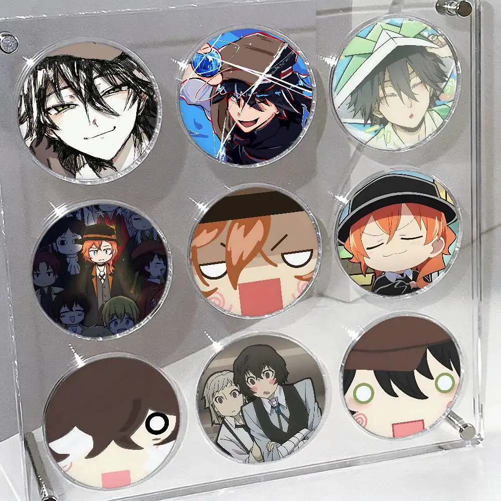 

Anime B-Bungos Strays Dogs Brooches Stylish Ornament Pins Exquisite Round Badge Bag Accessories Jewelry Gifts