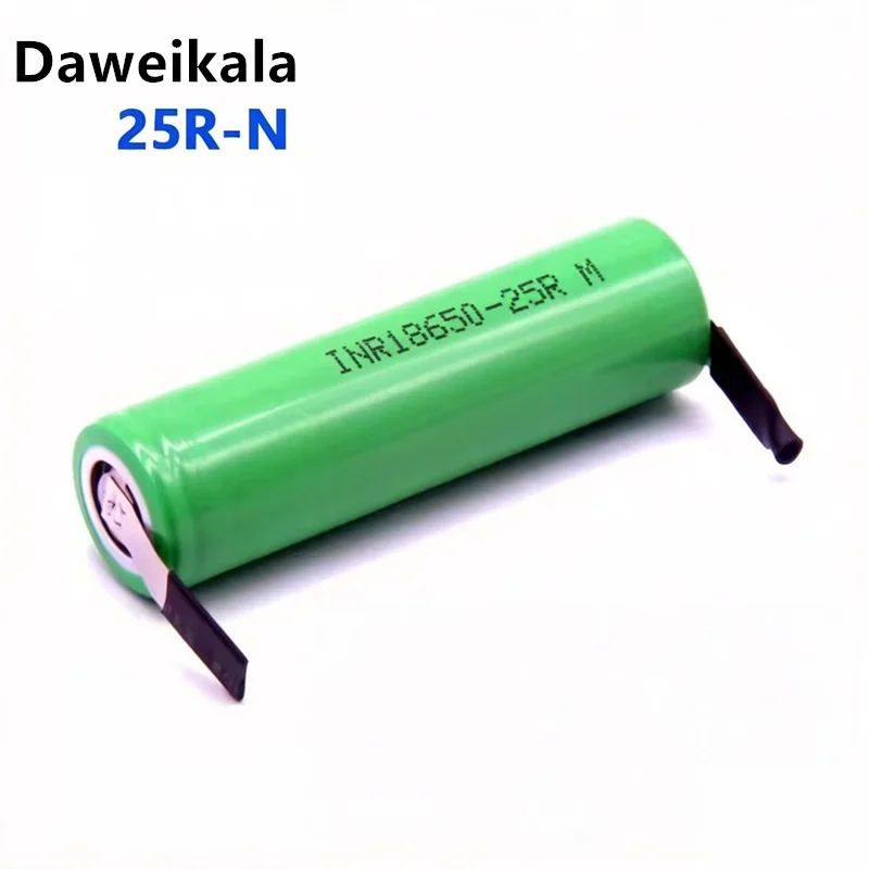 

Daweikala 18650 2500mAh Battery INR18650 25R 3.6 V Discharge 20A Dedicated Battery Power for + DIY Nickel 100% original
