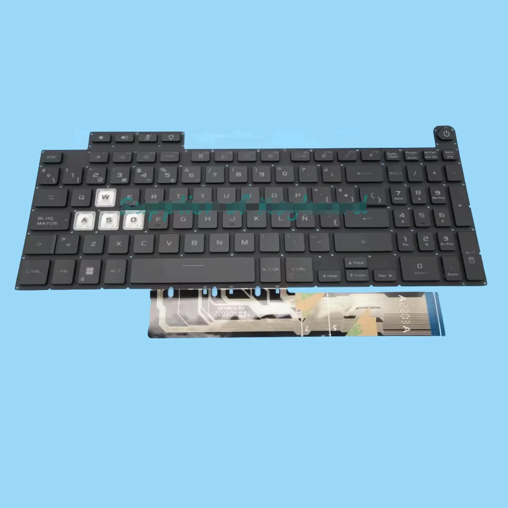 For ASUS TUF Gaming F15 FX507 FX707 FA507 FA507R GA507 FX507Z SP Spain  backlit RGB keyboard