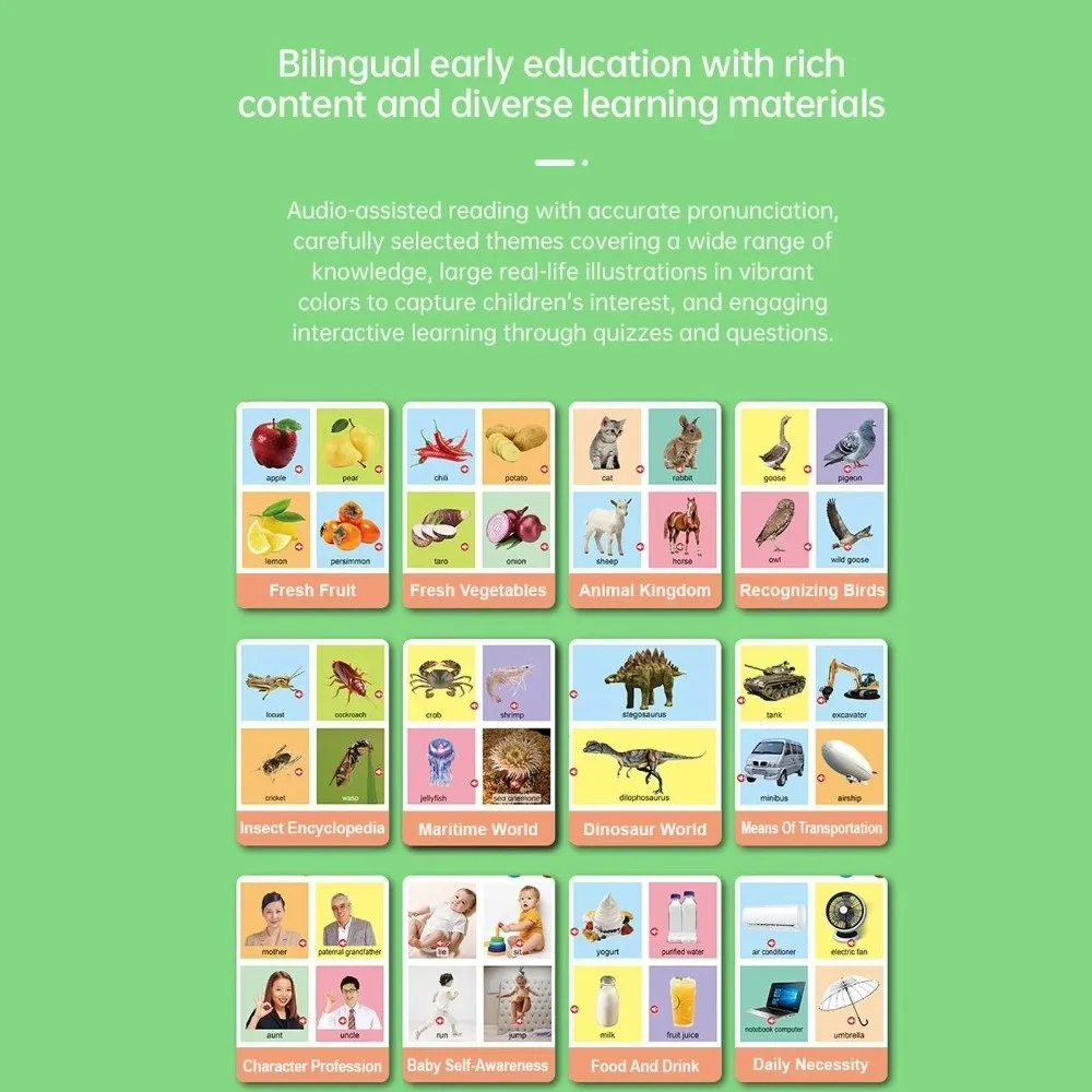 English English Enlightenment Audiobook Sound Reading Educational Games Sound Book Electronic Speech Interactive Book
