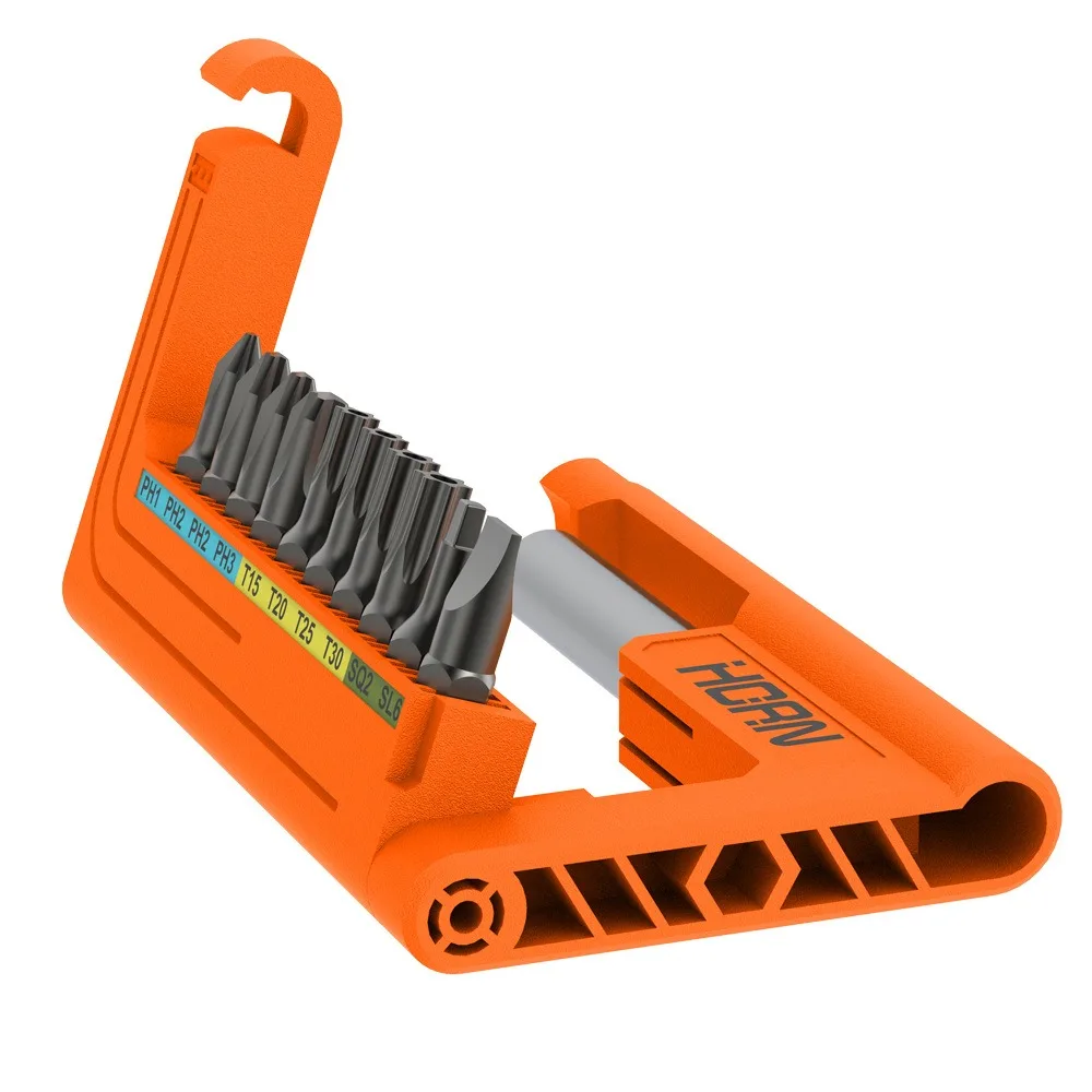 HORO S2 Industrial Shockproof Screwdriver Bit Set, Card Holder for Impact Driver, High Torque for Automotive & Machinery