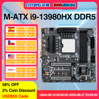 ERYING LGA 1151 Motherboard CPU Combo Interposer Kit i9 13980HX Procesador 24C32T DDR5 5600 NVME M.2 PC Completo placa mae