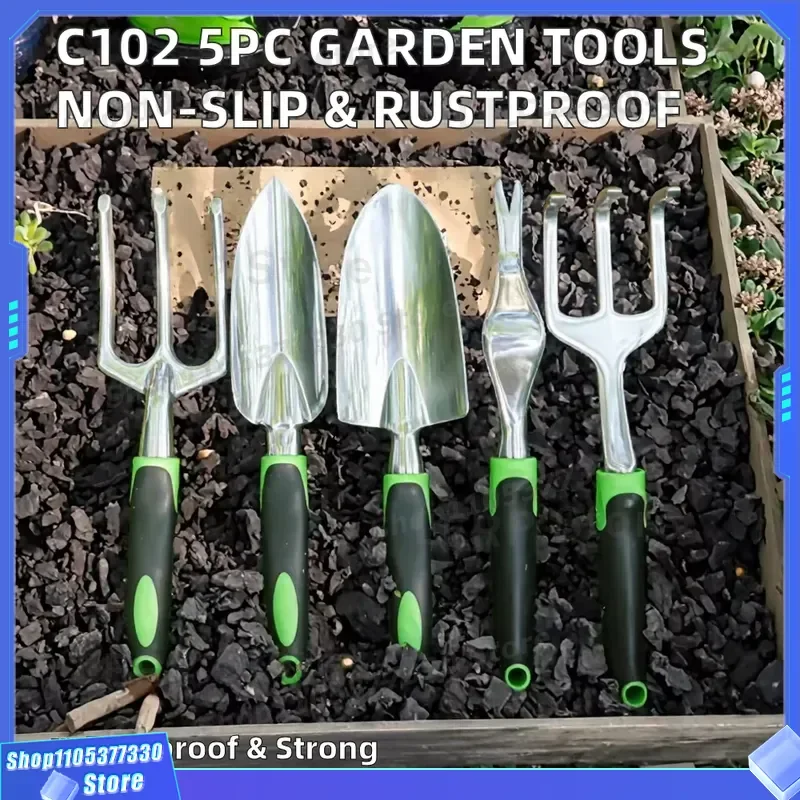 Lightweight Aluminum Alloy Gardening Tool Set with Non Slip Ergonomic Handle Rust Proof DIY Hand Tools for Garden Care OEM