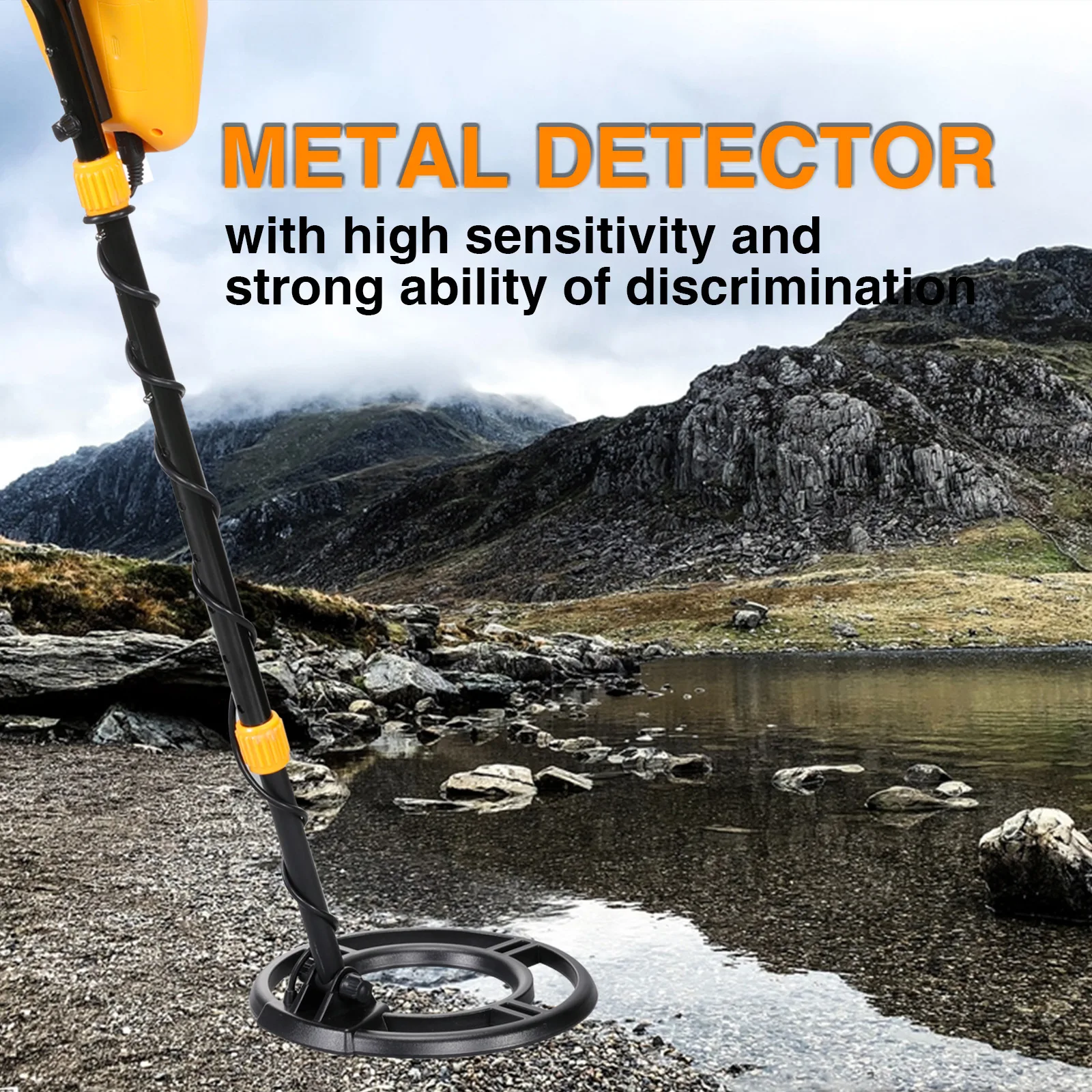 Underground Metal Detector High Sensitivity Precise Positioning with Backlight LCD Display for Underground Metal Search