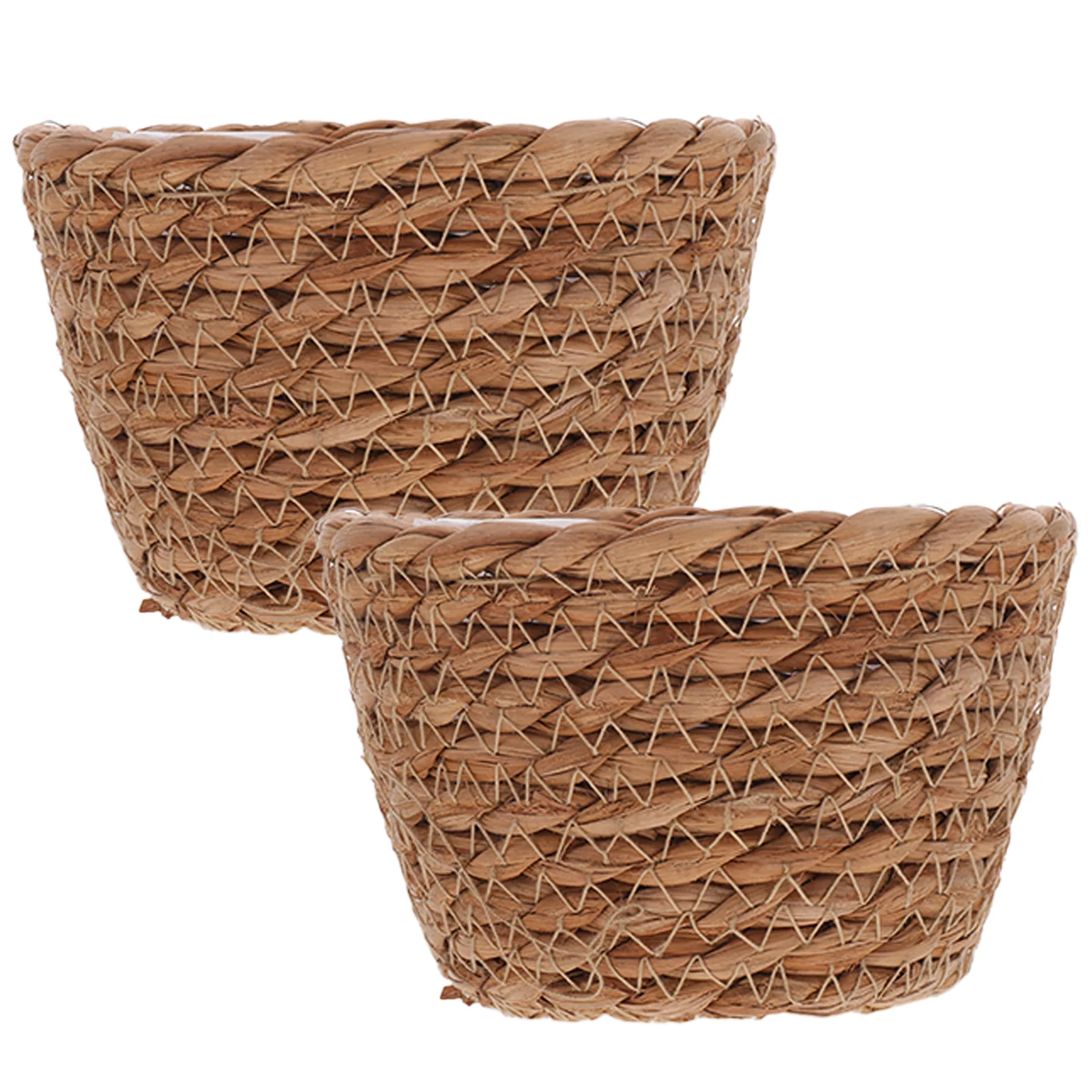 

2 Pcs Straw Flower Pot Flower Pot Holder for Indoor Plants Woven Outdoor Home Flower Pot Holders Garden