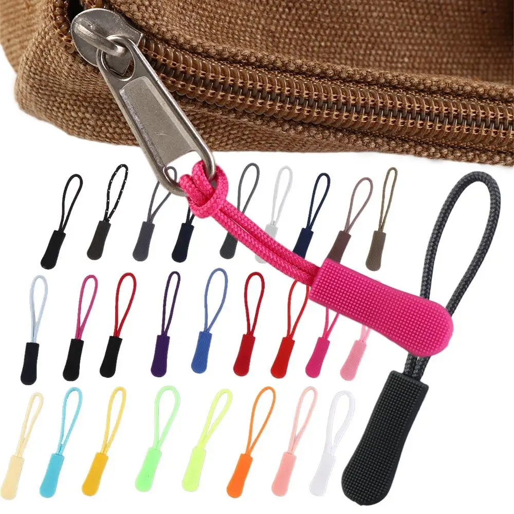 

Colorful 10Pcs Suitcase Clothing Zip Fixer Broken Buckle Backpack Zipper Puller Zipper Pull Cord Fixer Zip Cord Zipper Ropes