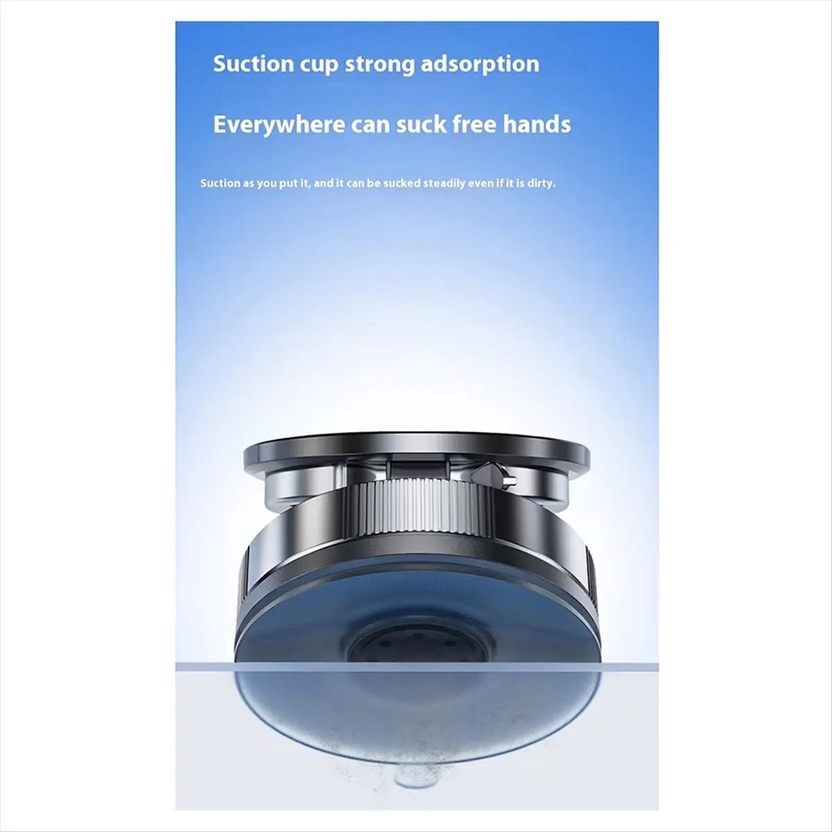 L73A NEW Vacuum Suction Cup Magnetic Phone Mount Foldable for Android
