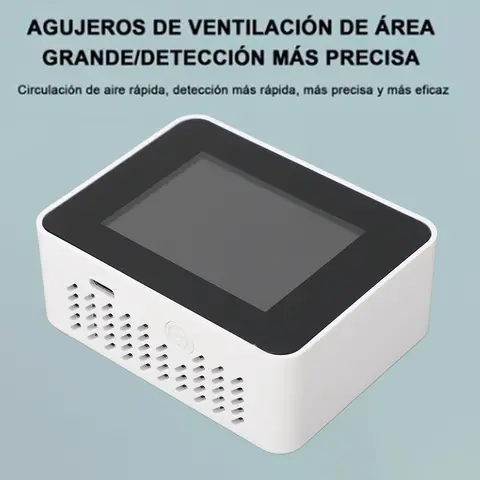 CO2 감지기 휴대용 배터리 작동 이산화탄소 HCHO TVOC Temp Humi 5 in 1 Meter 공기 품질 모니터