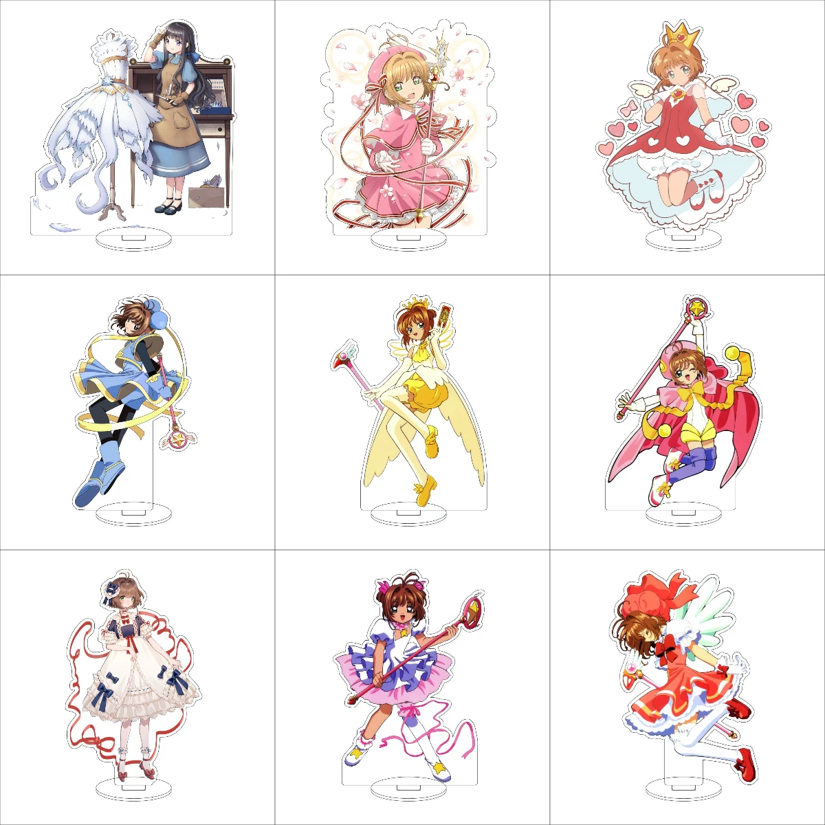 16CM Anime Cardcaptor Sakura Cosplay Acrylic Stand Ornaments KINOMOTO TOUYA/Daidouji Tomoyo  Figure Stand Halloween Gifts