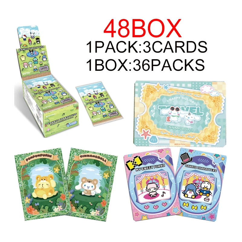 Wholesale Full Case 48 Boxes KAYOU Sanrio Characters Dream Collection Card Classic Pack Forest Melody Series 2 Trading Cards