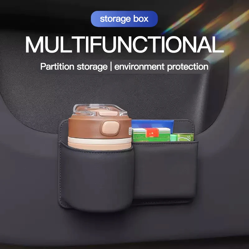Car chair back storage box water cup holder for BYD Trumpchi Geely Lixiang Chery Xiaopeng Hongqi IM multi-function tissue box