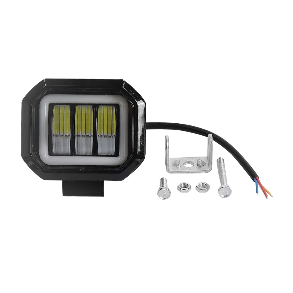 Front Lamp Led Liht Spotlight 16W DC 12V-80V for Electric Scooter Waterproof Warning Headlight Electric Bicycle Parts