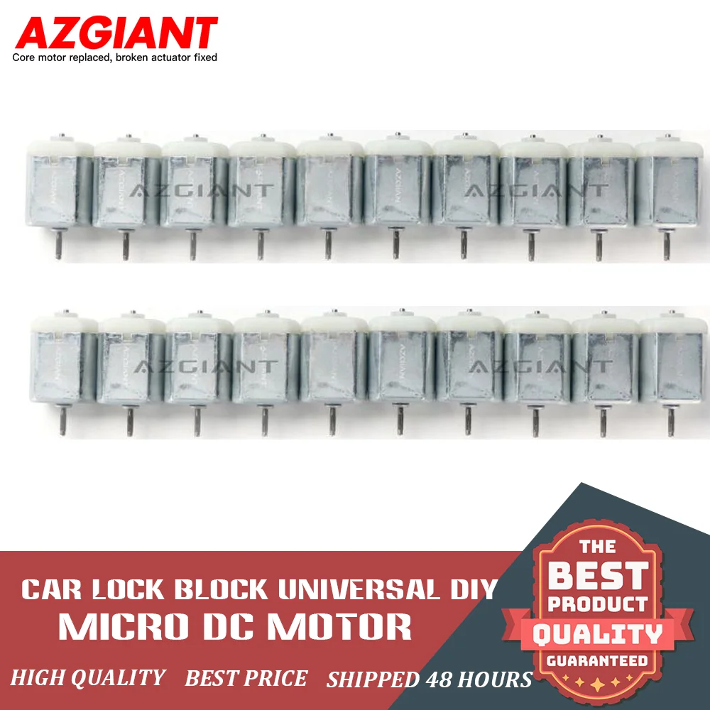 

AZGIANT 20pcs FC280 Flat Carbon Brush Micro DC 12V High-Speed Motor Central Locking Door Lock Rearview Mirror Folding