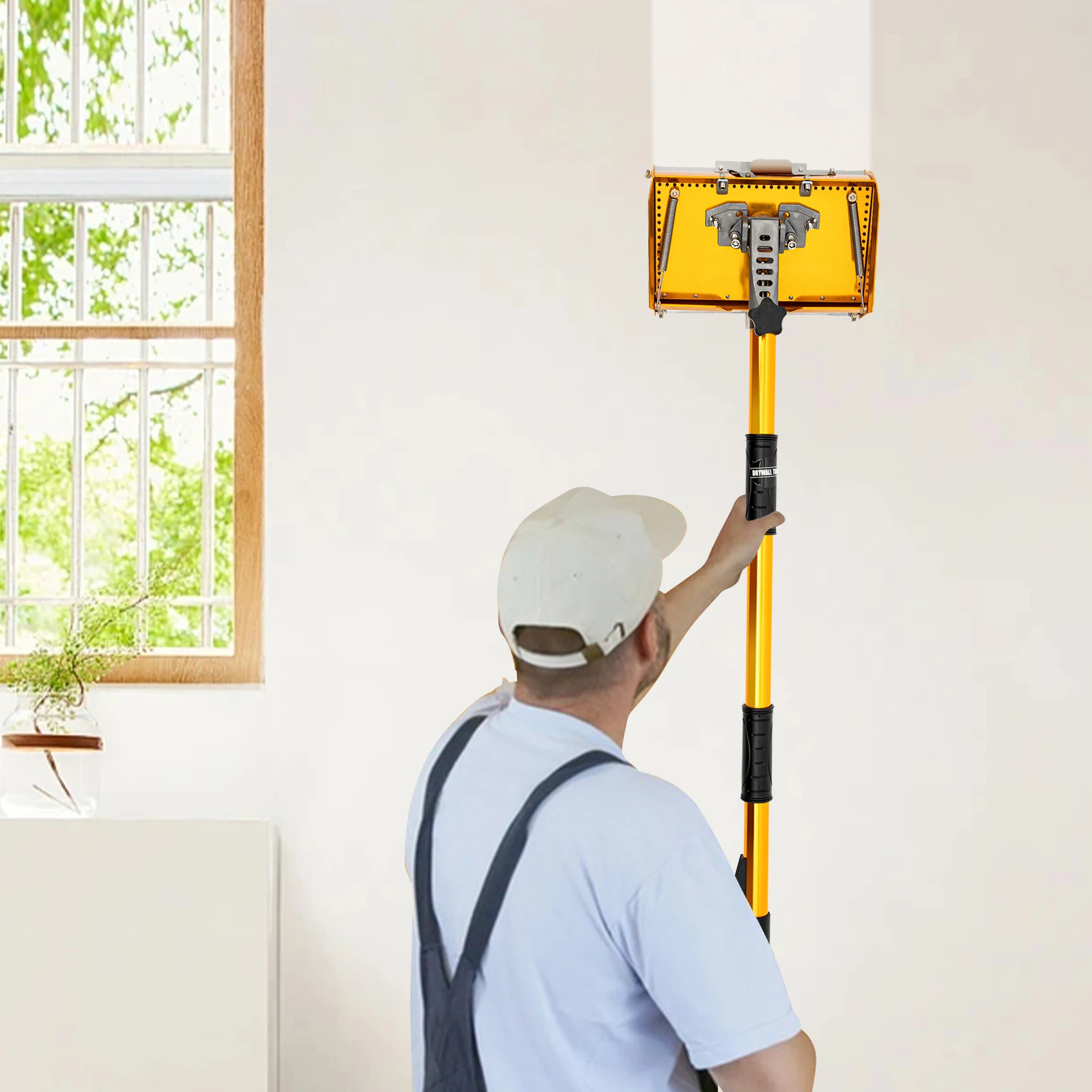 

Плоский инструмент для отделки гипсокартона 10 дюймов, набор финишных коробок для наклеивания гипсокартона с выдвижной ручкой 40–64 дюйма для профессиональных работников шпаклевки