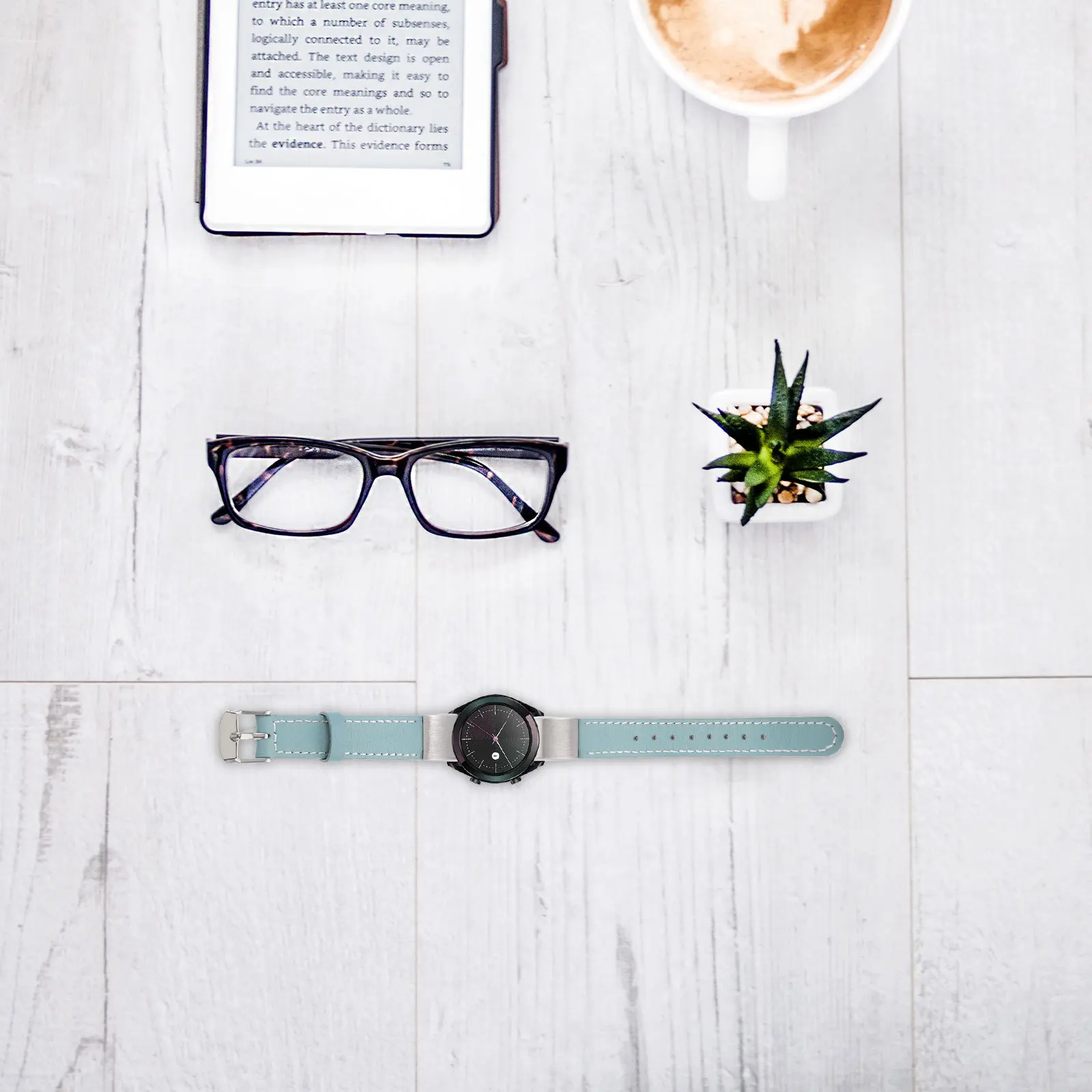 

Durable Watch Strap Compatible with Fitbit Hr Blue Comfortable Replacement Band Gift Idea Replacement Strap