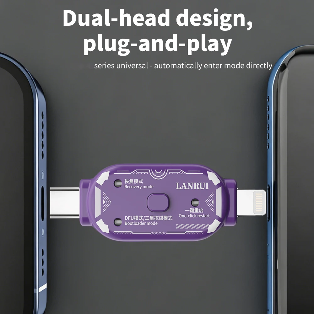 Lanrui V587 Engineering Box One Click Recovery Bootloader Mode for iPhone Android Force Restart Auto Detect Repair Tool