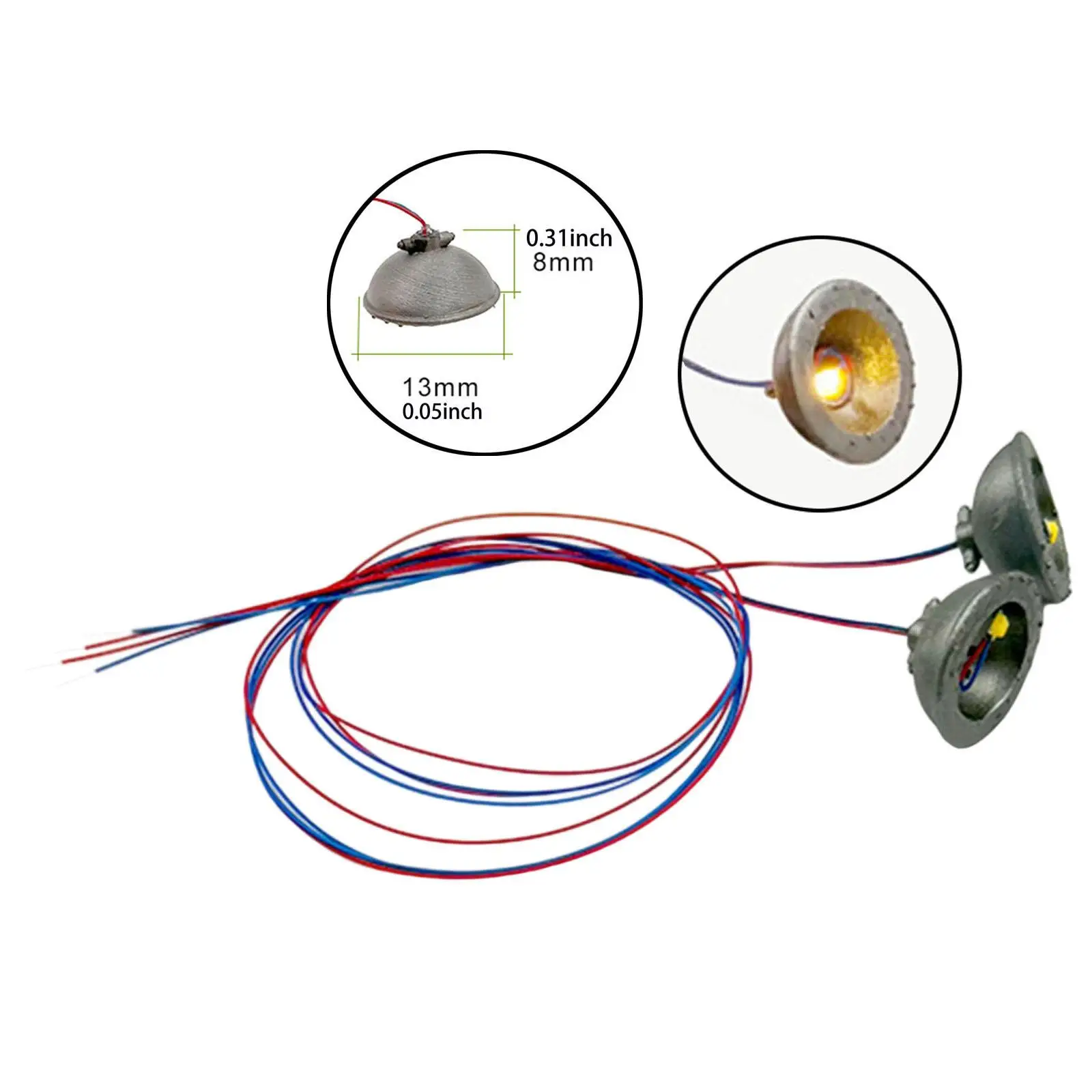 2 個ミニチュアモデル倉庫ランプ 1/64 スケールモデルビルディング LED 鉄道レイアウト天井照明シーン Dly アクセサリー用