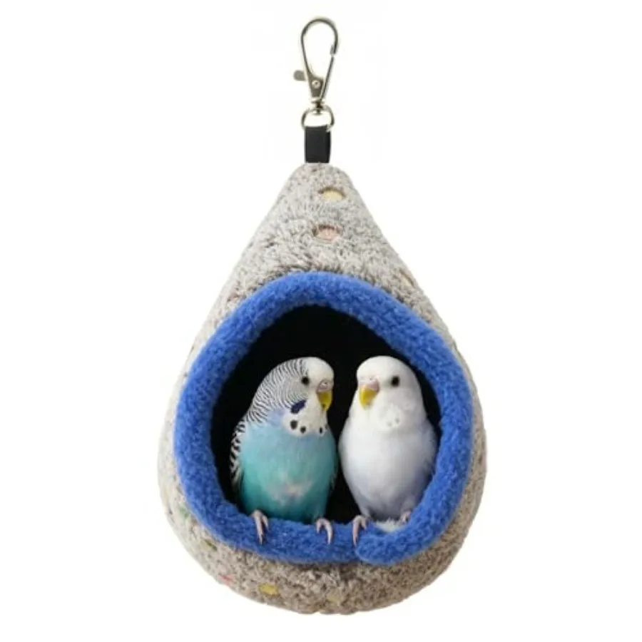 

Bird Parrot Nest Hammock for Parakeet Conure Lovebird Small Animal Hamster Sugar Glider Hanging Bed Hideout House S(Length:6.2i
