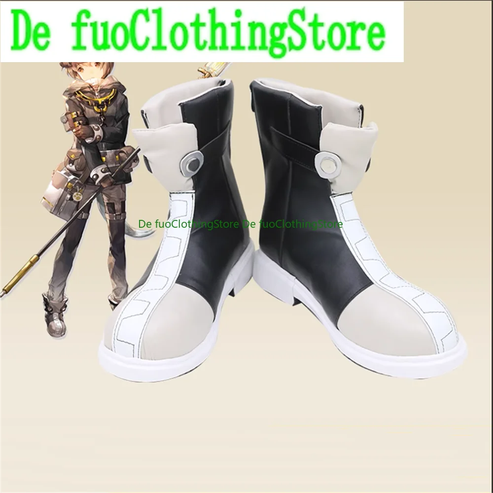 Arknights Greyy Click Haze Gitano Cosplay Shoes Boots Game Anime Carnival Party Halloween Chritmas W3052