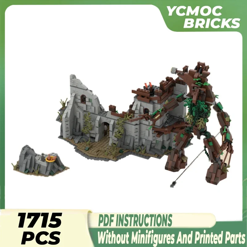 

Модель кольца из фильма Moc, строительные блоки средневековой техники Saruman, строительные блоки, подарки, рождественские игрушки, Наборы для творчества