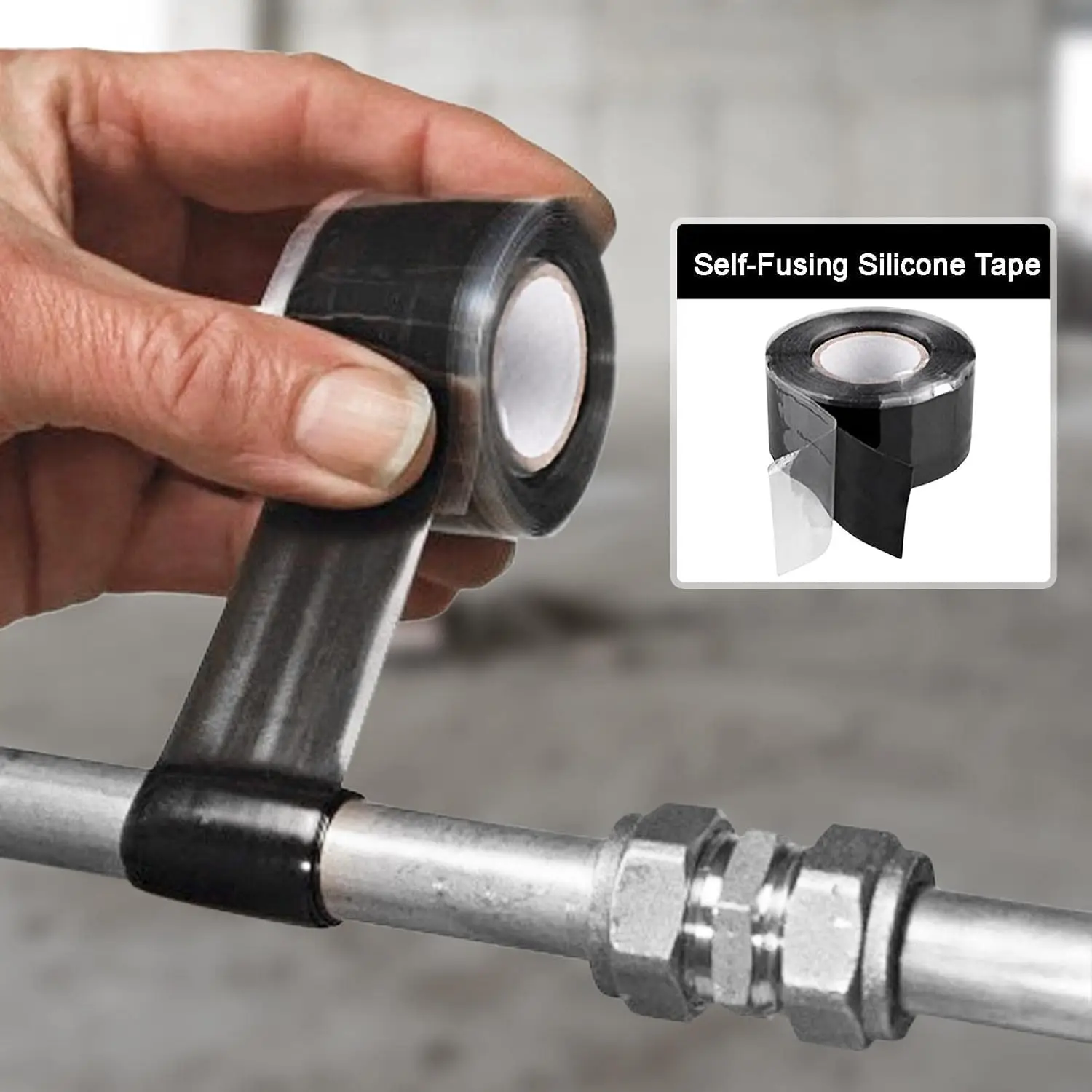 Self-Fusing Silicone Grip Tape Waterproof Leaks Seal Repair Insulation Tape for Plumbing Automotive Pipe Hose Bonding Tapes