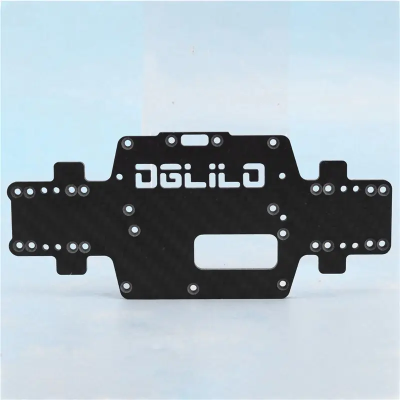 ABXE-5X For Wltoys K969 K979 K989 K999 P929 P939 1:28 Carbon Fiber Chassis Car Bottom Low Body Shell